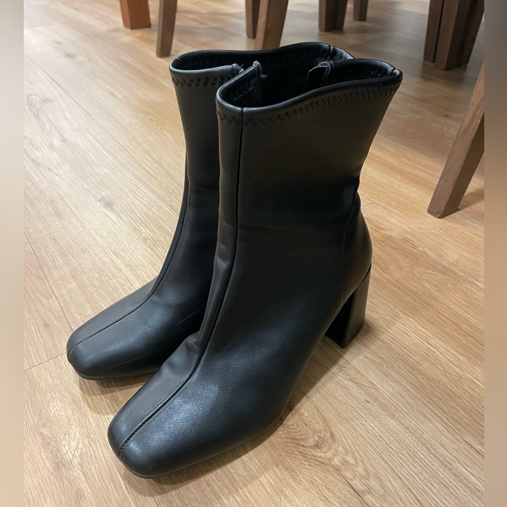 Square Toe Ankle Booties
